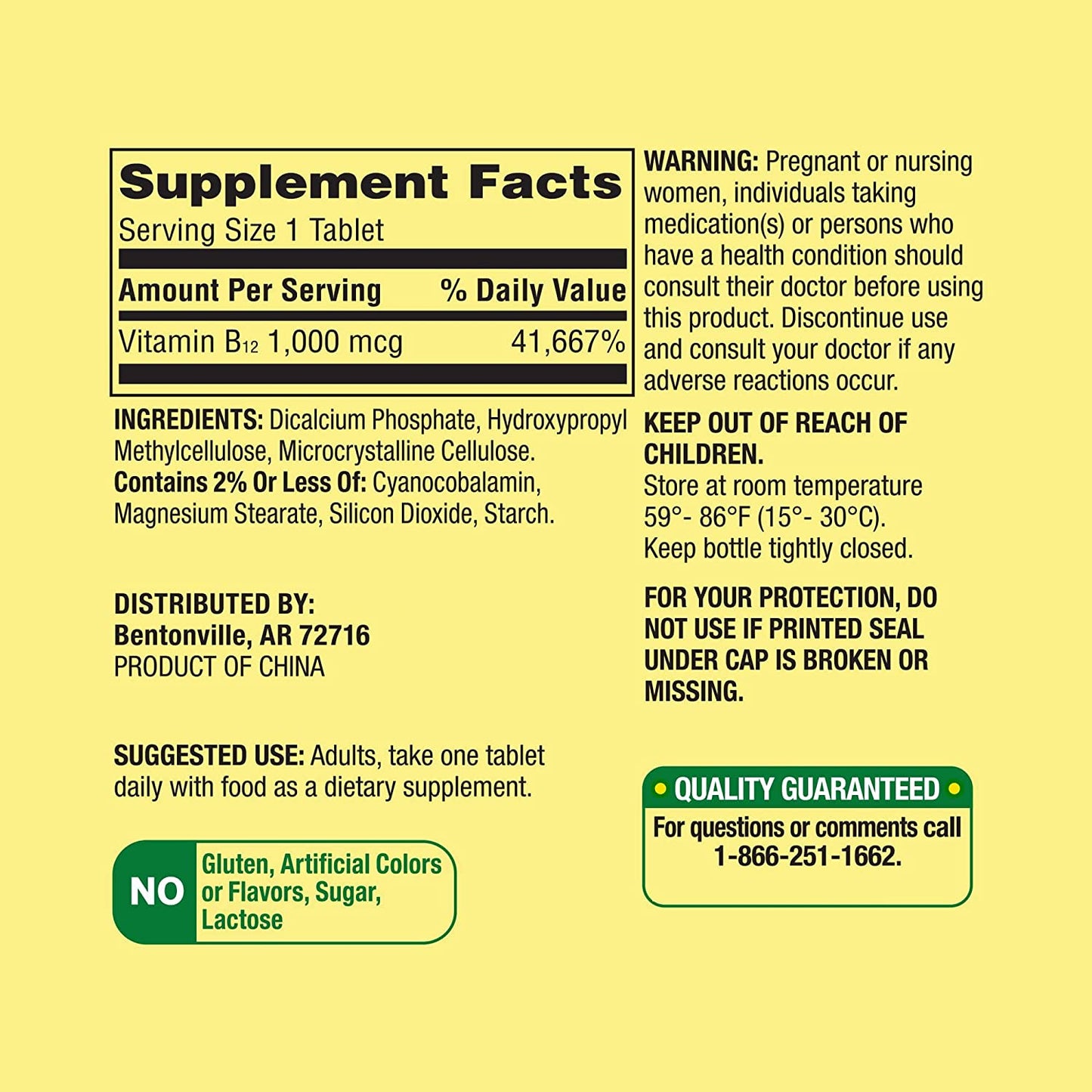 Vitamin B12, Supports Energy Metabolism. Includes Luall Sticker + Vitamin B12 Timed-Release Tablets Dietary Supplement (1,000 Mcg, 60 Tablets)