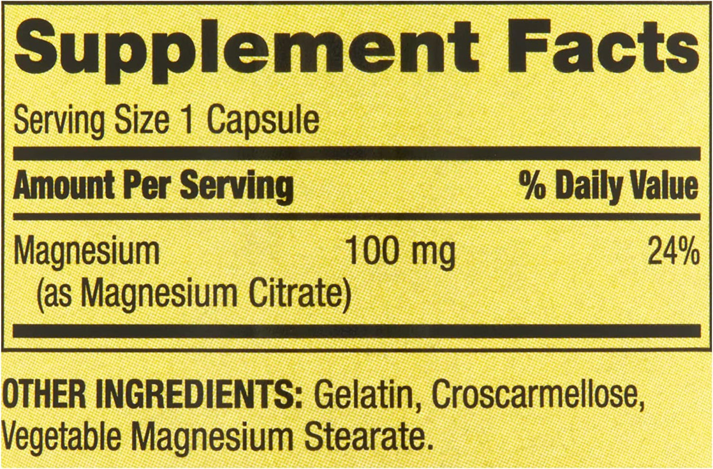 Magnesium Citrate for Bone Health. Includes Luall Sticker + Rapid-Release Magnesium Citrate Dietary Supplement, 100 Mg, 100 Capsules