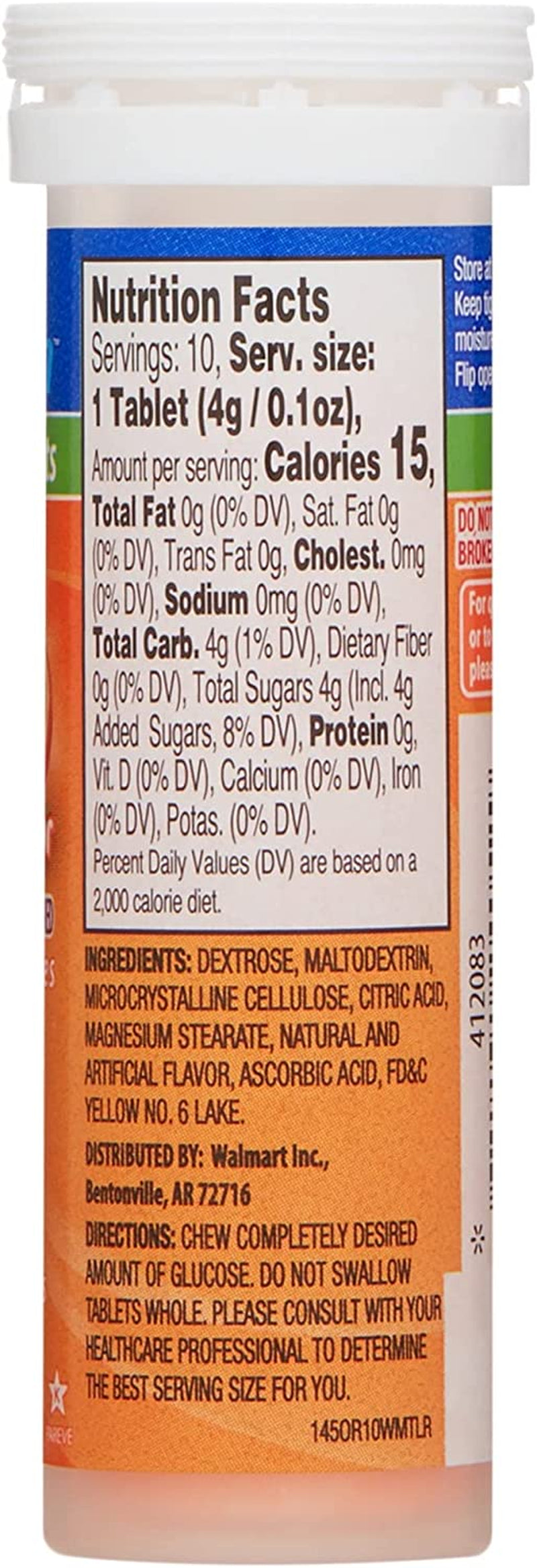 Glucose Tablets for Diabetics. Includes Glucose Tablets 10 Count (Pack of 3) plus a LUAL Sticker (Mix Flavors)