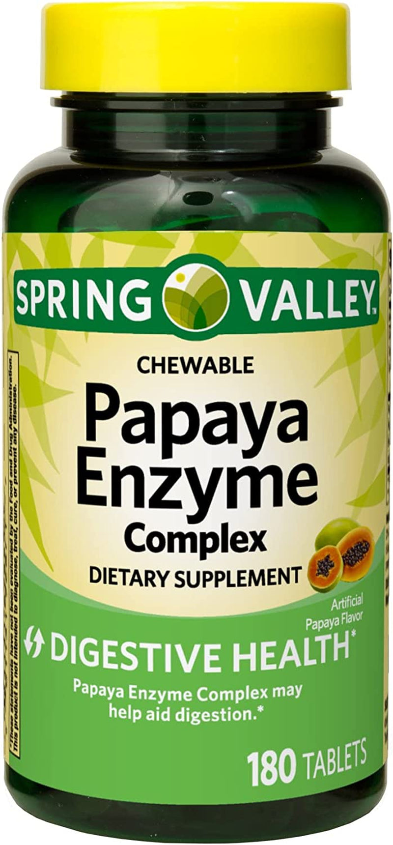 Support Optimal Digestion and Nutrient Absorption with  Papaya Enzyme Complex - Chewable Tablets Dietary Supplement, 180 Count. Includes Luall Sticker