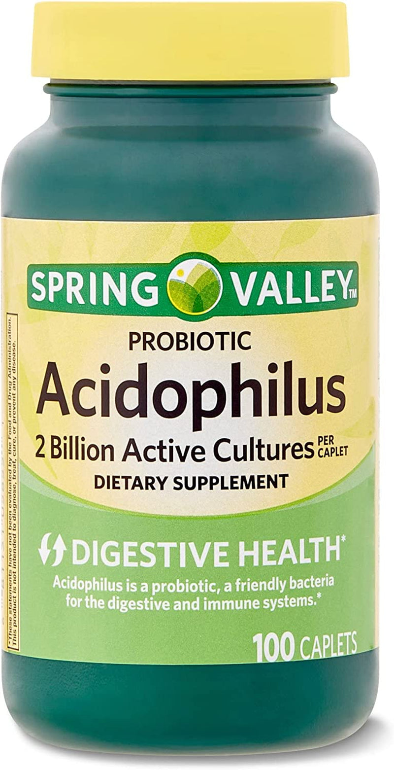 Boost Your Gut Health with  Probiotic Acidophilus Supplement - 100 Capsules for a Healthy Digestive System. Includes Luall Sticker