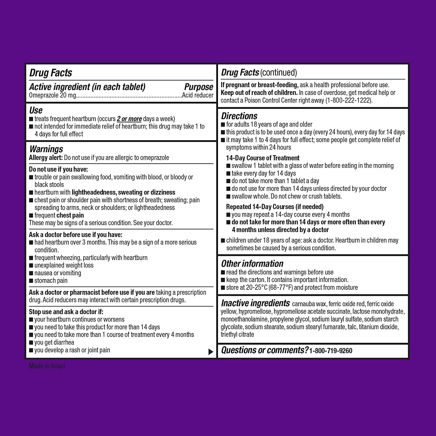 Omeprazole Delayed Release. Includes l Sticker + Equate Omeprazole Delayed Release Tablets 20 Mg