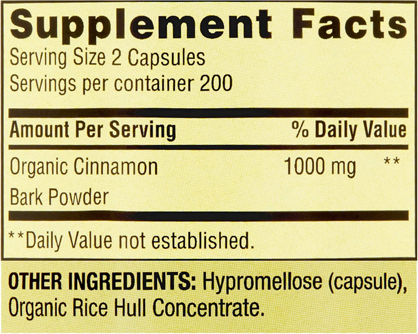 Spring Valley Cinnamon Dietary Supplement, 1000 Mg, 400 Count. Includes l Sticker