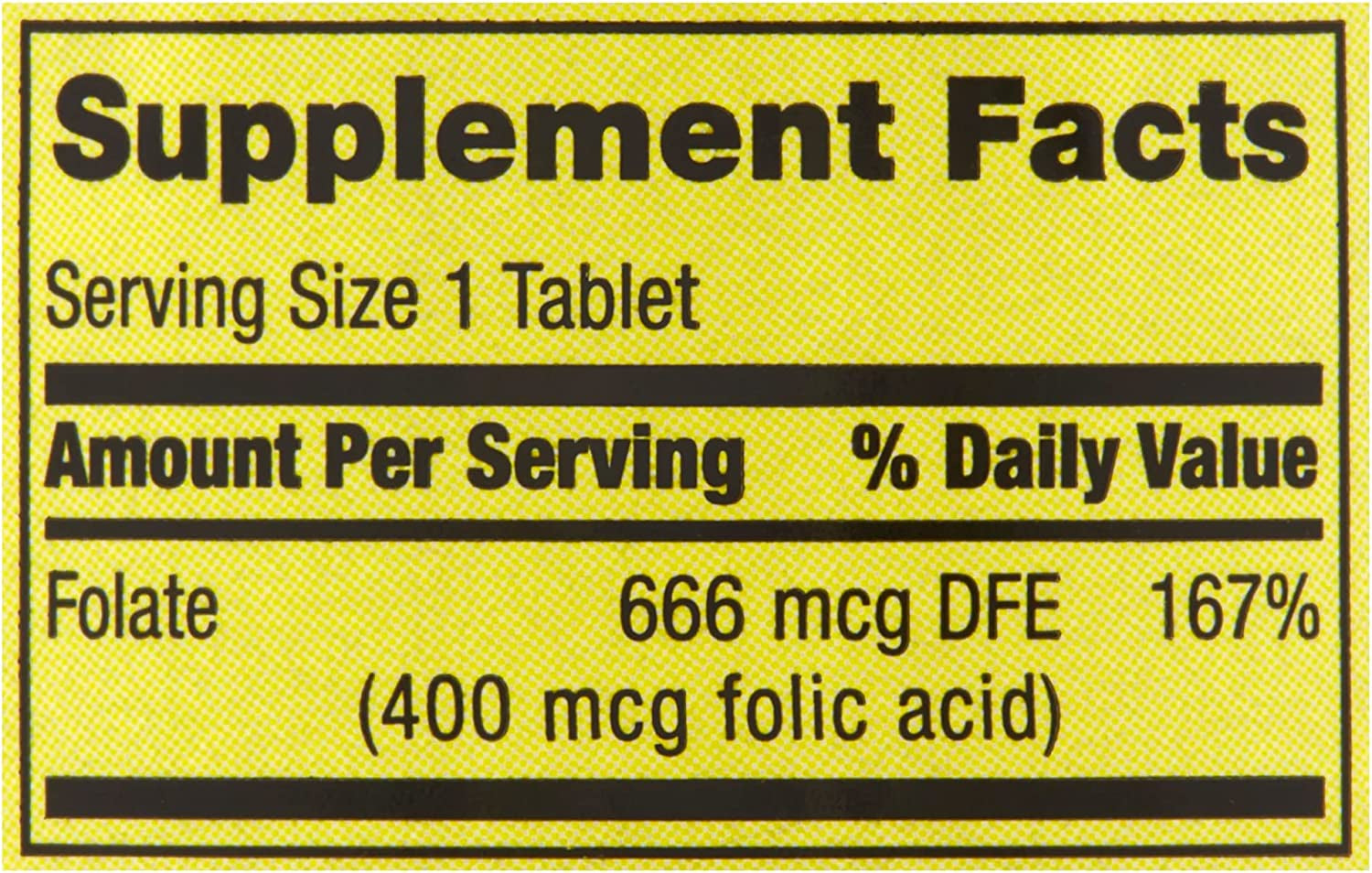 Folate 666 Mcg DFE (400 Mg Folic Acid) Essential B Vitamin for Heart Health, Energy Metabolism, and Prenatal Support - 250 Count plus a Luall Sticker