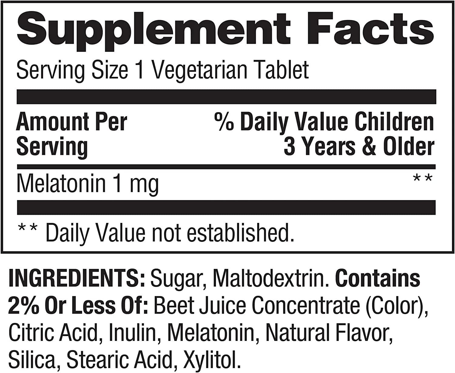 Kids Melatonin Chewable Tablets: 1Mg of Natural Sleep Support with Grape Flavor, 60 Count + Luall Sticker