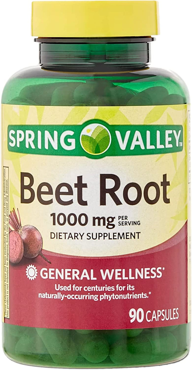 Revitalize Your Health with  Beet Root Supplement: 1000Mg per Capsule, 90 Count + Luall Sticker