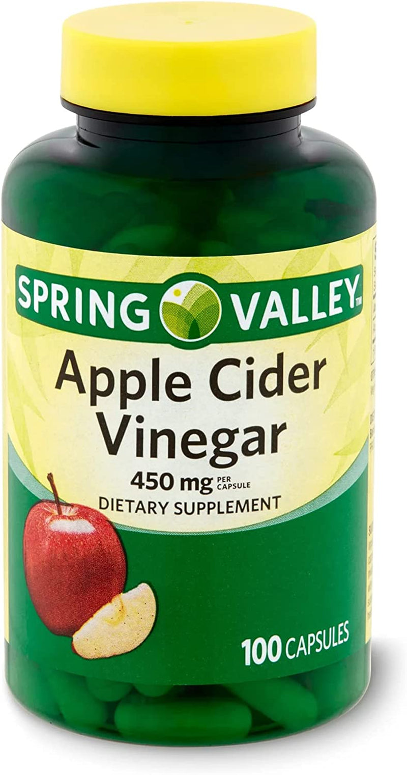 Apple Cider Vinegar Capsules, 100 Count + Luall Sticker