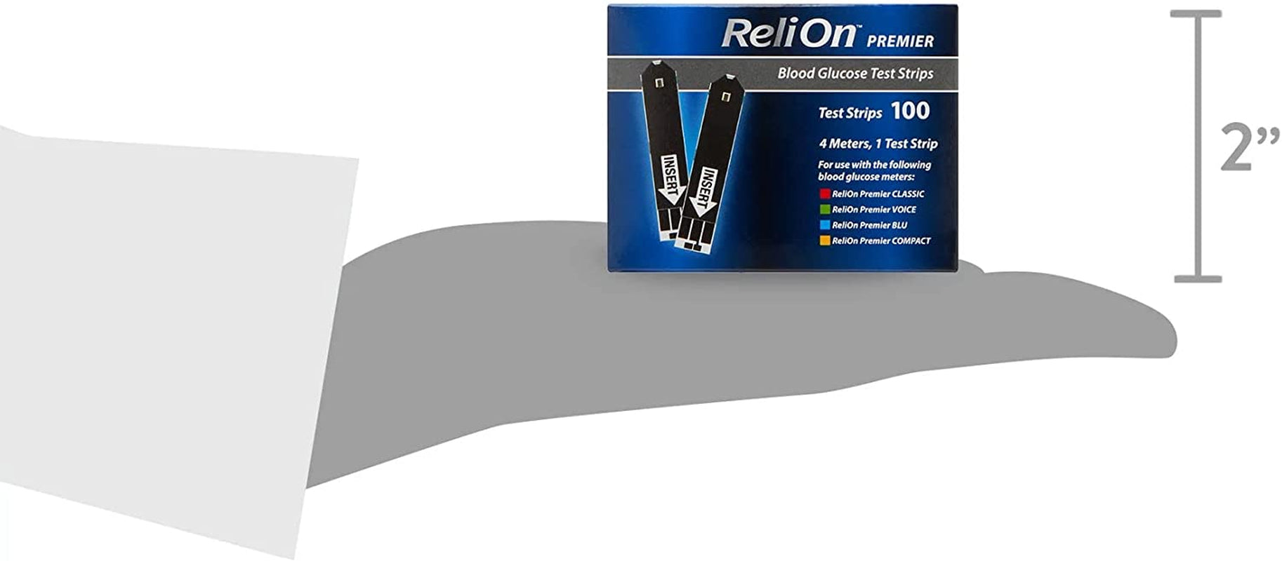 Track Your Blood Sugar Levels, Keep Your Diabetes under Control with Relion Premier Test Strips. Includes l Sticker + Relion Premier Blood Glucose Test Strips