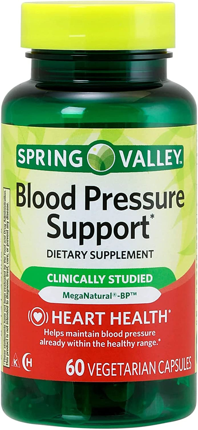 Blood Pressure Support, Heart Health, 60 Capsules. Includes Luall Sticker