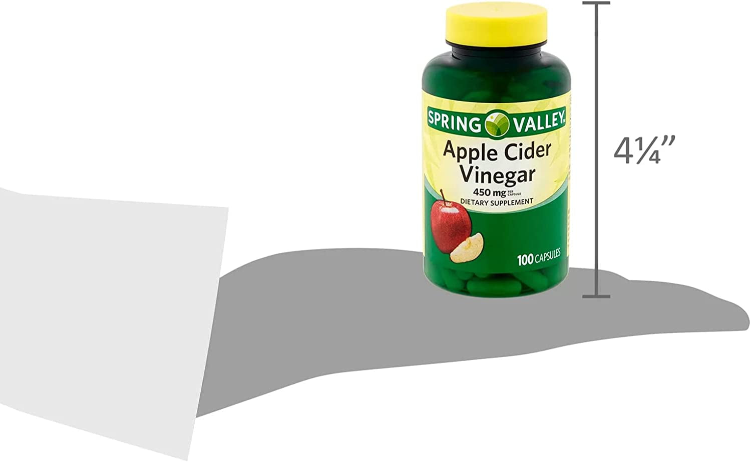 Apple Cider Vinegar Capsules, 100 Count + Luall Sticker