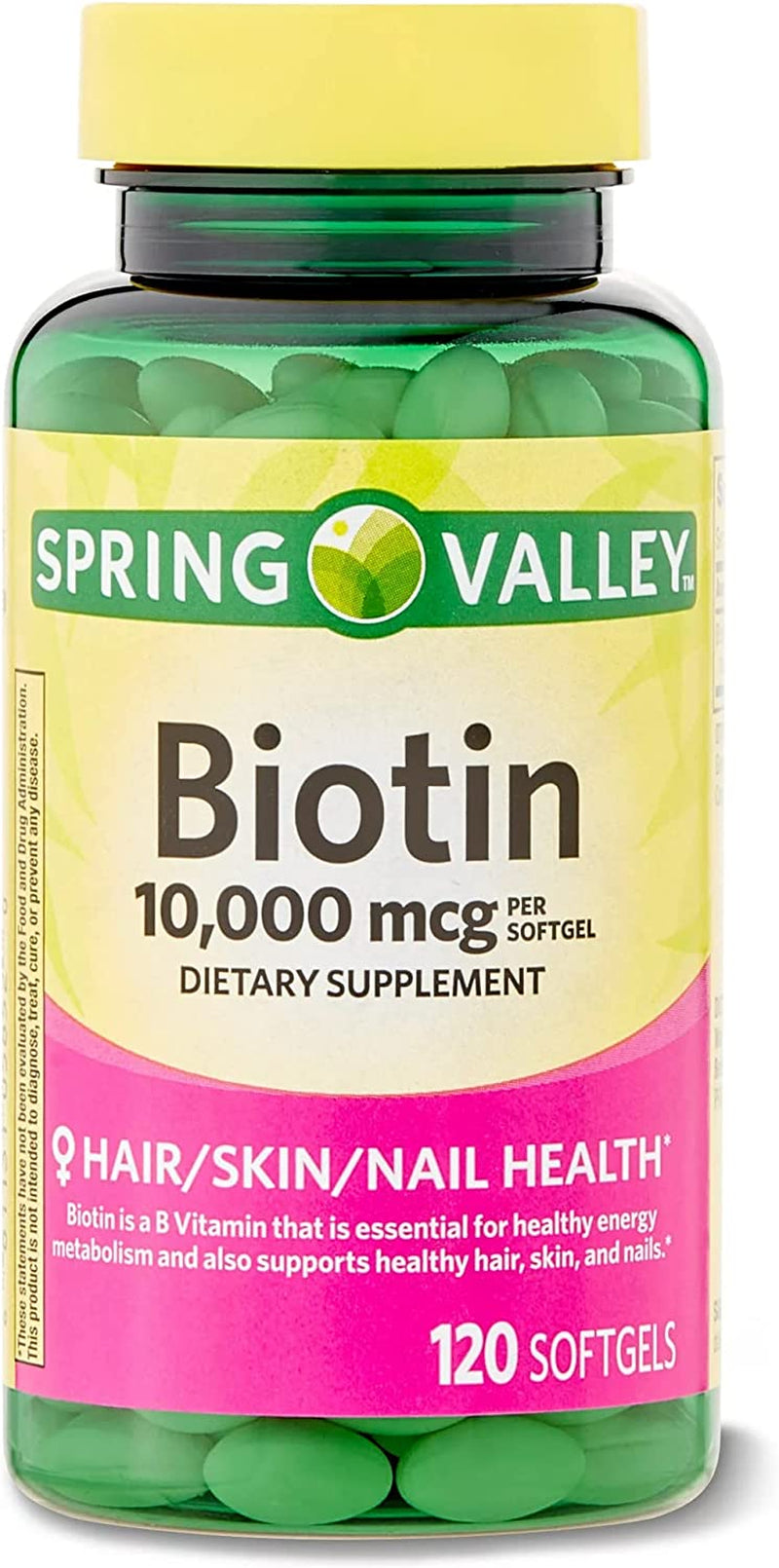 Biotin Hair/Skin/Nail Health. Includes Luall Fridge Magnetic +  Biotin (10,000 Mg - 120 Softgels)