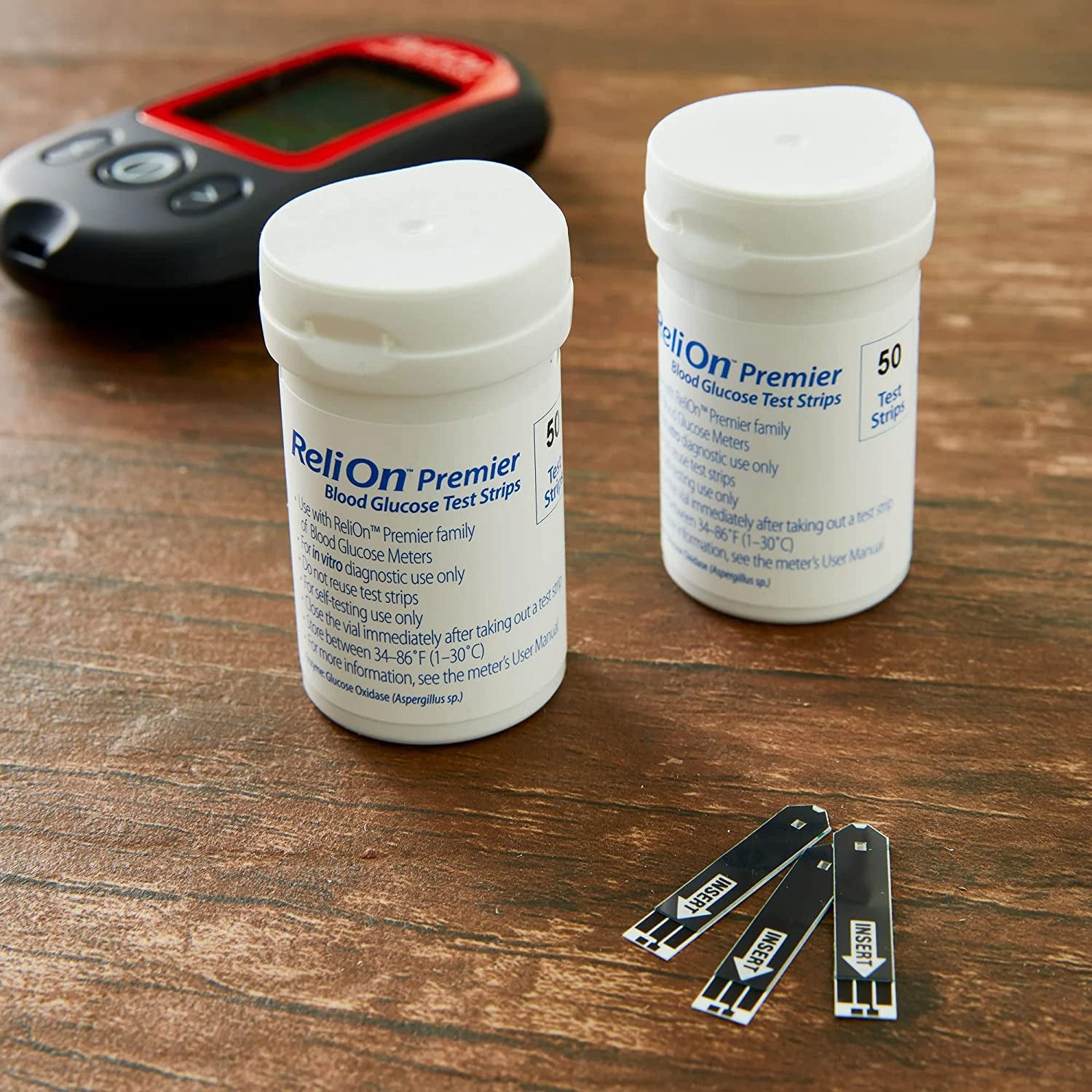 Track Your Blood Sugar Levels, Keep Your Diabetes under Control with Relion Premier Test Strips. Includes l Sticker + Relion Premier Blood Glucose Test Strips