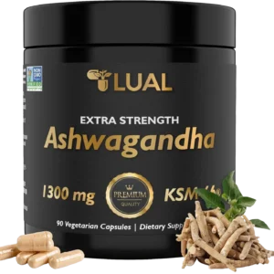 Ksm-66 Ashwagandha 1300 mg. Luall Extra Strength Ashwagandha