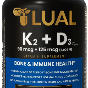 Vitamin D3 K2 Supplement by LUAL