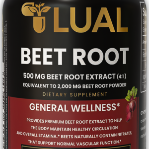 LUAL Beet Root Extract 500mg 4:1 equivalent to 2000mg beet root powder 120 tablets